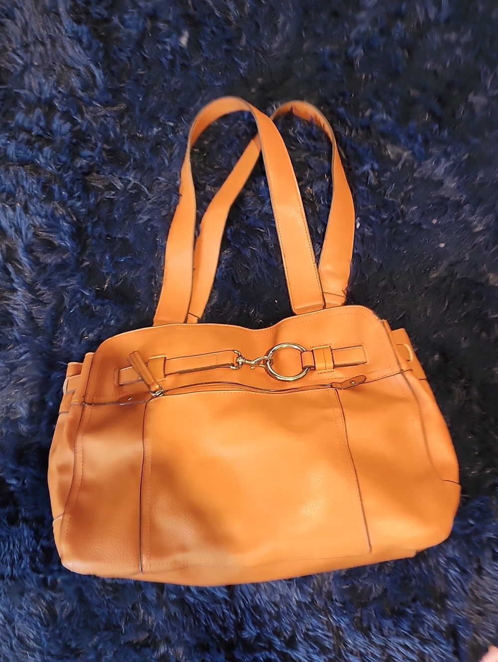 Brqnf New Classic Women's Orange Tote Handbag